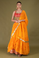 Red Embellished Lehenga4873 video